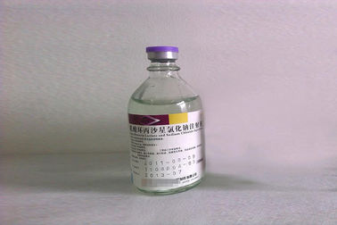 Glasflasche, die pharmazeutische Transfusion Ciprofloxacin-Laktat-Einspritzung verpackt