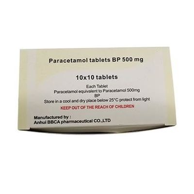Des Acetaminophen 500 mg des mg-Dosierungs-Paracetamol-Tablet-650 für Kopfschmerzen