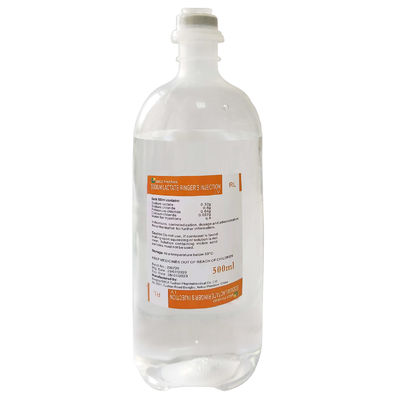 Farblose und saubere Flüssigkeit der Natriumlactat-Wecker-Einspritzungs-farblosen Plastikflasche 500ML