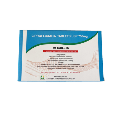 Ciprofloxacin Tabelt 250 mg 500 mg 750 mg Weiß bis leicht gelblich