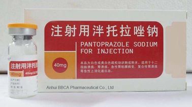 Pantoprazole-Natrium für Einspritzung 10vials/box   weiße oder fast weiße lose Klumpen oder powder40mg/80mg